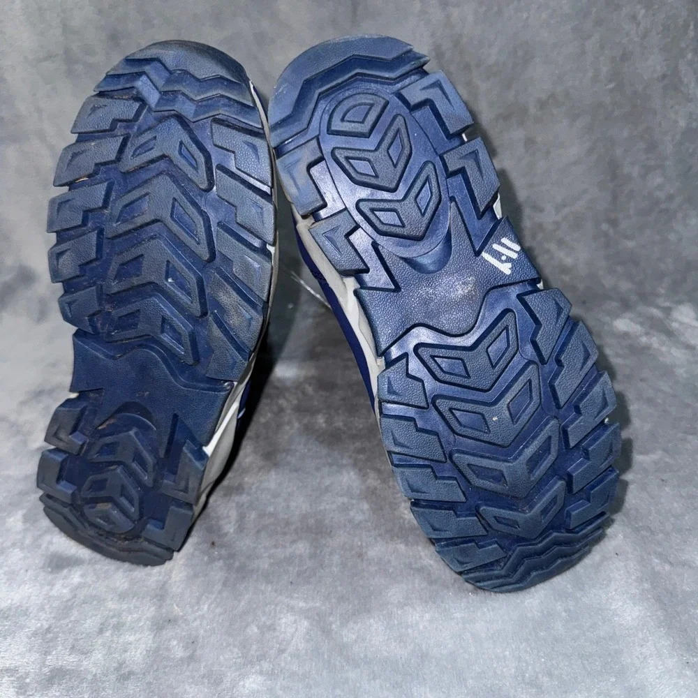 Hobibear Unisex Kids Winter Snow Boots 36 Blue Faux Fur Lined Insulated